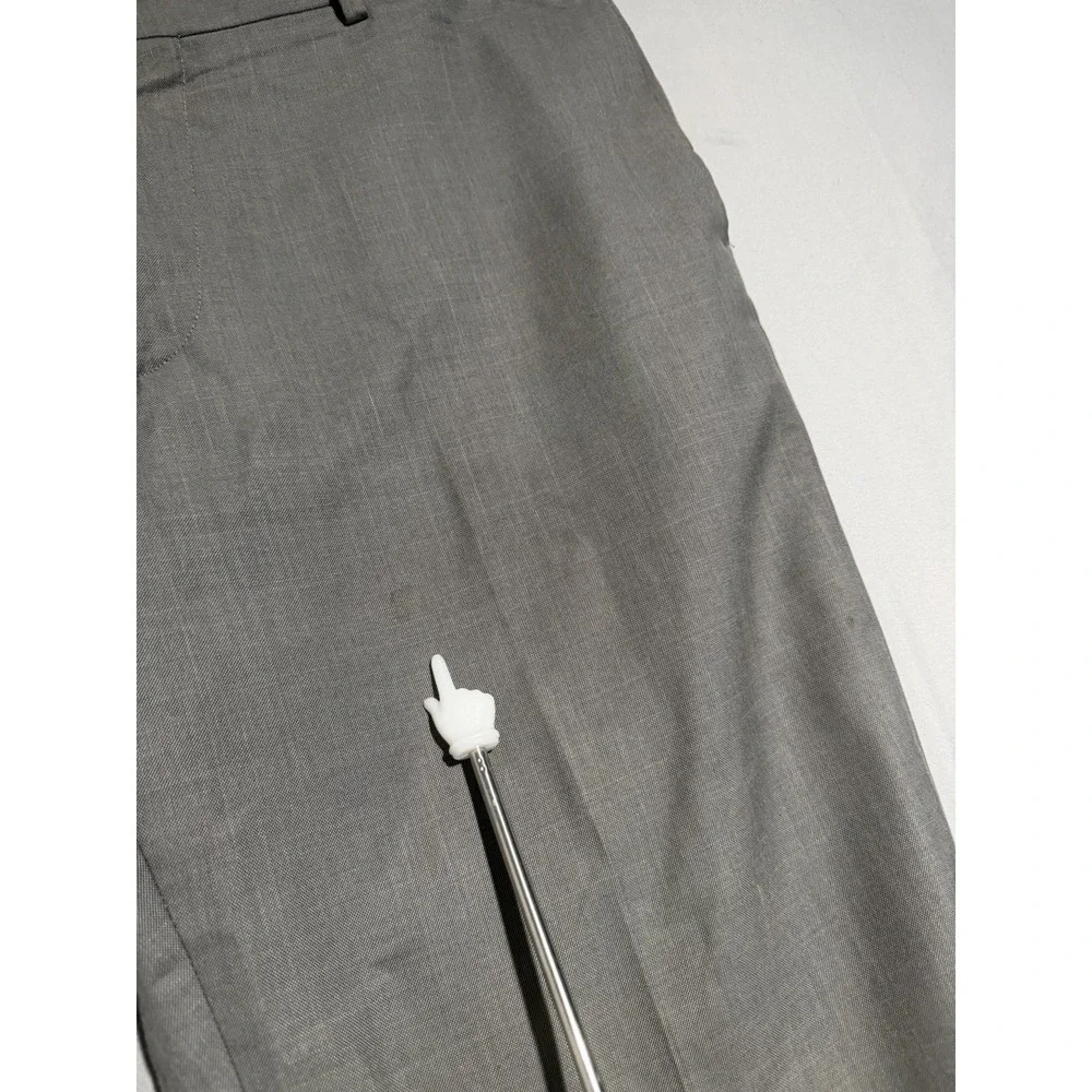 banana republic modern fit grey dress pants, zip fly, men's 31x31